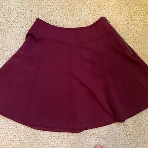 Urban Outfitters Maroon Circle Skirt